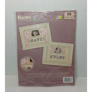 Bucilla Romanza Gingham & Wild Roses  Counted Cross Stitch Kit Brenda Walton NEW